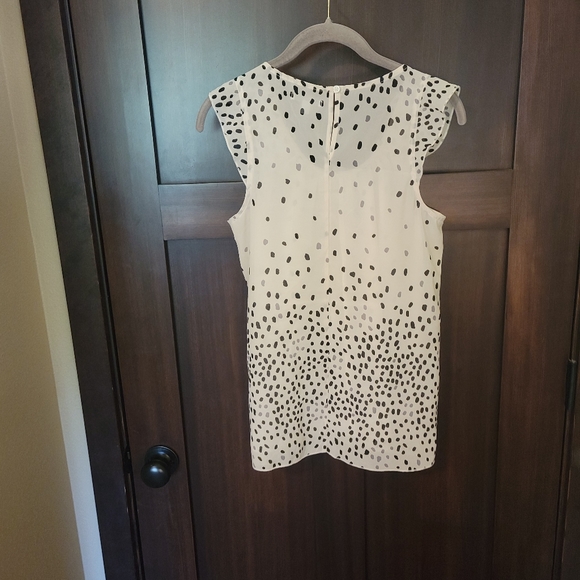 EUC Women's GAP White & Black Polka Dot Chiffon Sheer Sleeveless Tank Size XS - Picture 7 of 7